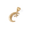 Thumbnail Image 4 of 10K Gold Moon and Star Necklace Charm
