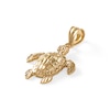 Thumbnail Image 4 of 10K Gold Diamond-Cut Sea Turtle Necklace Charm