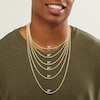 Thumbnail Image 2 of Made in Italy 027 Gauge Solid Herringbone Chain Necklace in 10K Gold - 20"