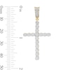 Thumbnail Image 3 of 10K Gold 1/5 CT. T.W. Diamond Cross Necklace Charm