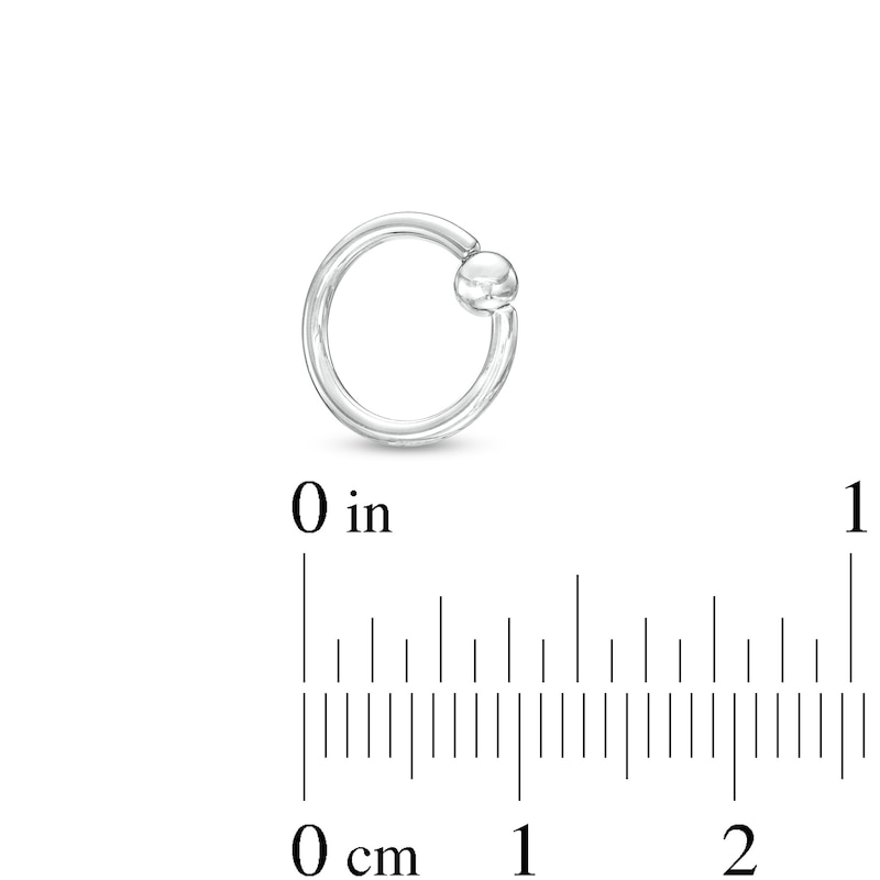 Solid Titanium Captive Bead Ring - 16G 5/16"
