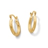 Thumbnail Image 1 of 13mm Diamond-Cut Hoop Earrings in 10K Gold