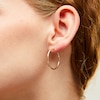 Thumbnail Image 2 of 10K Tube Hollow Gold Hoops