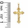 Thumbnail Image 1 of Etched Crucifix Charm in 10K Gold