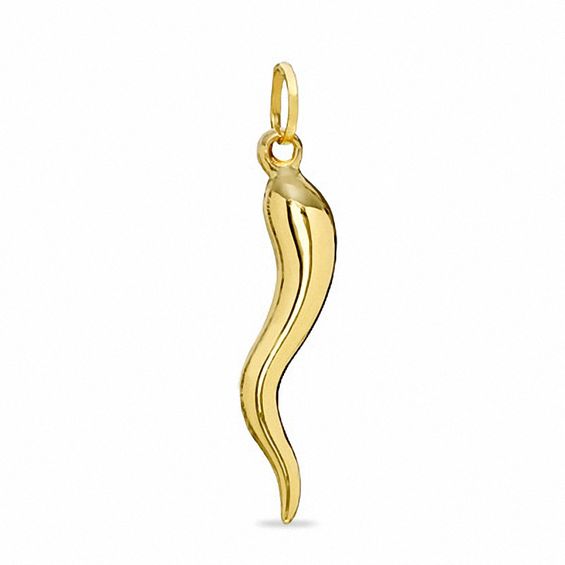 10k gold italian horn charm