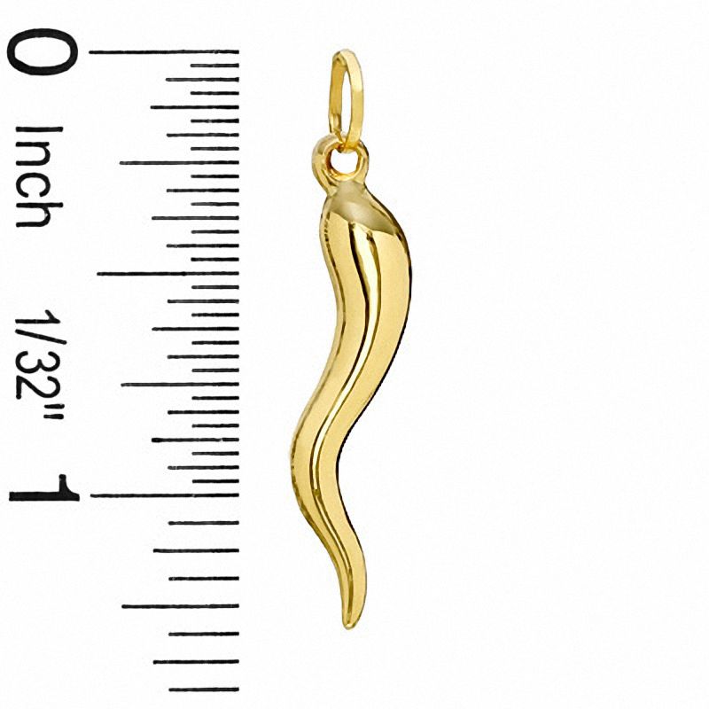 10k gold italian horn charm