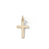 Thumbnail Image 1 of Diamond-Cut Border Cross Charm in 10K Gold