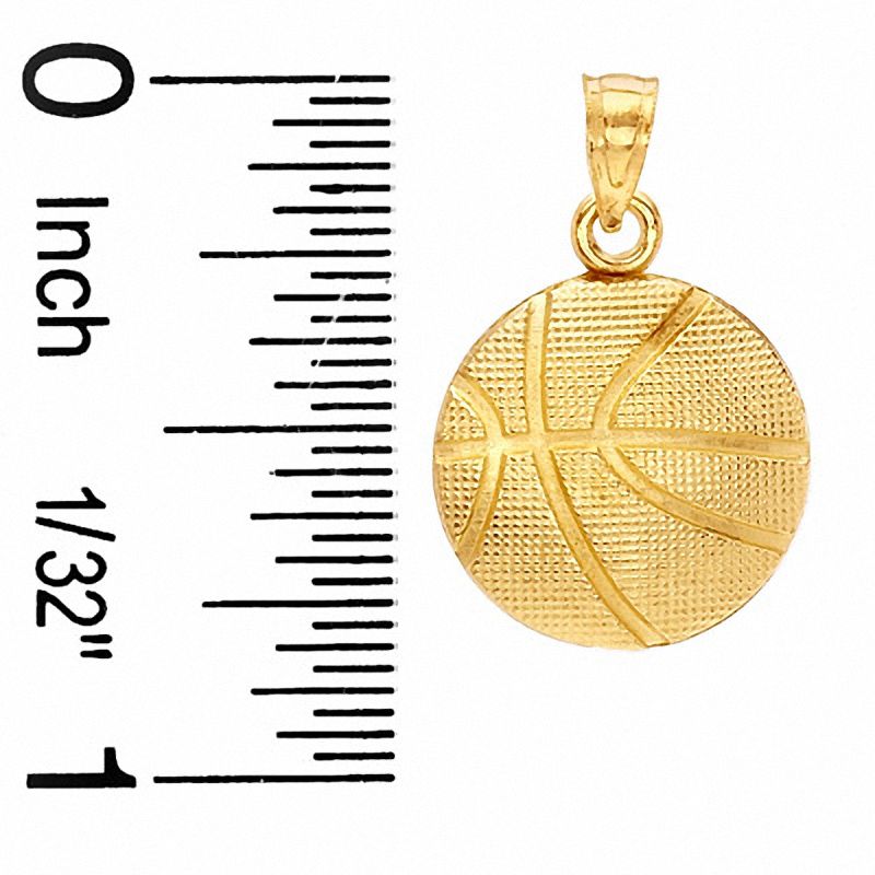 Gold basketball sales charm necklace