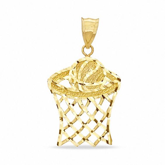 10k gold basketball charm