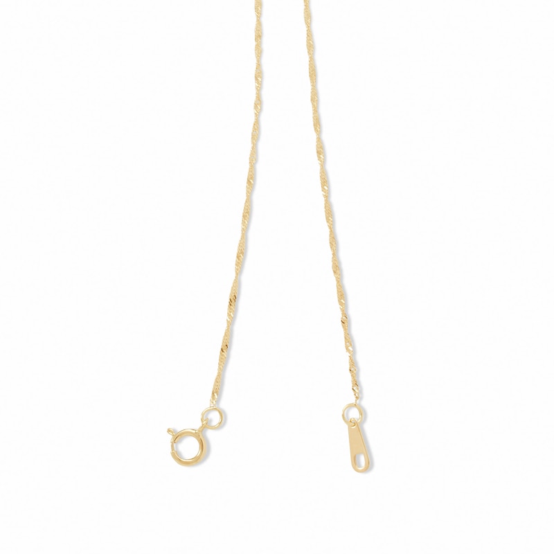 Main Image 4 of 14K Solid Gold Singapore Chain - 16&quot;