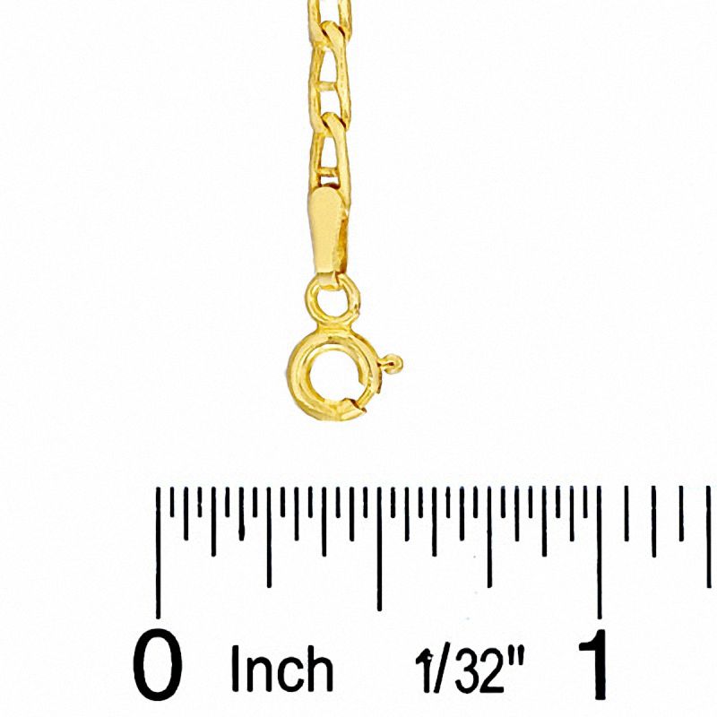 Child's 060 Gauge Hollow Mariner Chain Necklace in 10K Gold - 13"