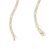 Thumbnail Image 5 of 10K Hollow Gold Figaro Chain - 16&quot;