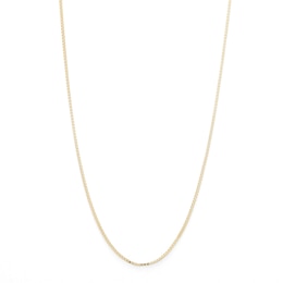 050 Gauge Solid Box Chain Necklace in 10K Solid Gold - 22&quot;