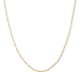 10K Hollow Gold Singapore Chain - 20&quot;