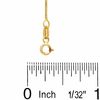 Thumbnail Image 1 of 10K Gold Diamond-Cut Snake Chain Necklace - 20"