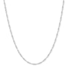 Thumbnail Image 1 of 10K Solid White Gold Singapore Chain - 18&quot;