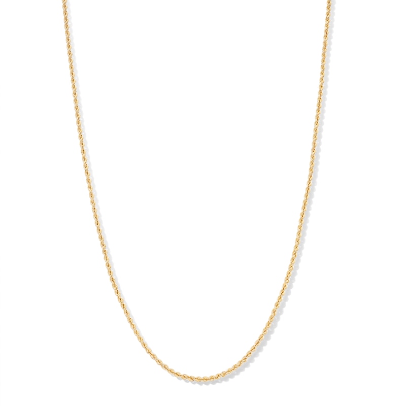 Main Image 1 of 10K Hollow Gold Rope Chain - 18&quot;