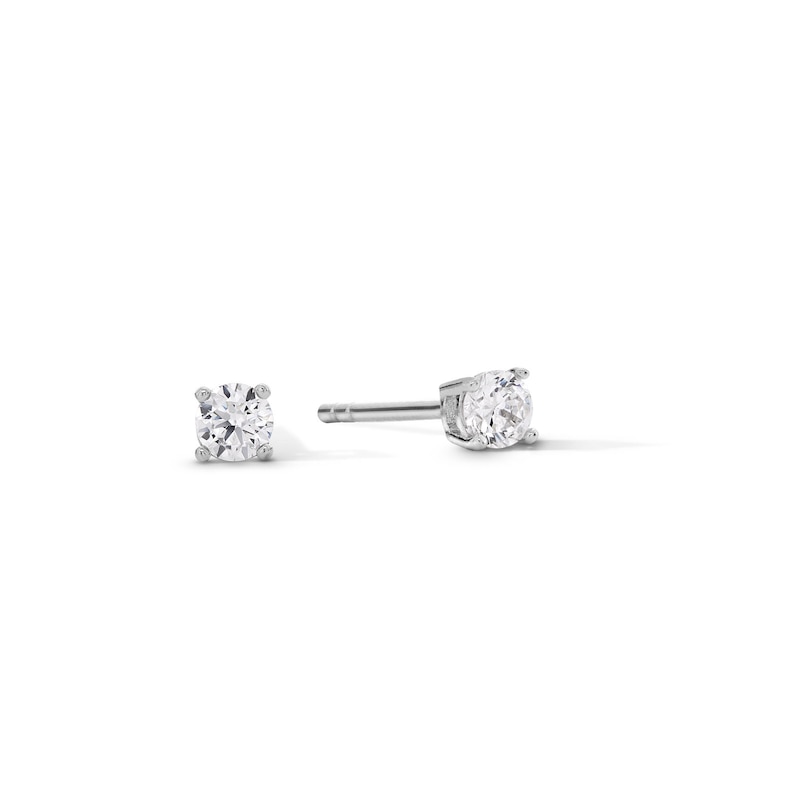 Main Image 1 of 3mm Cubic Zirconia Stud Earrings in Sterling Silver