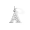 Thumbnail Image 1 of Cubic Zirconia Small Initial &quot;A&quot; Charm in Sterling Silver