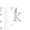 Thumbnail Image 4 of Cubic Zirconia Small Initial &quot;K&quot; Charm in Sterling Silver