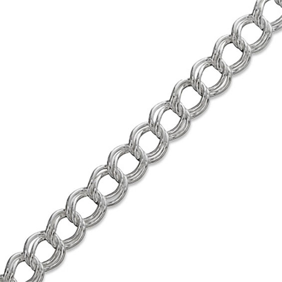 Sterling Silver Gauge Charm Link Bracelet