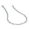 Thumbnail Image 1 of 080 Gauge Figaro Chain Necklace in Sterling Silver - 24"