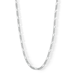 Sterling Silver Figaro Chain Made in Italy - 20&quot;