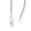 Thumbnail Image 3 of Made in Italy 040 Gauge Diamond-Cut Rope Chain Necklace in Solid Sterling Silver - 24&quot;