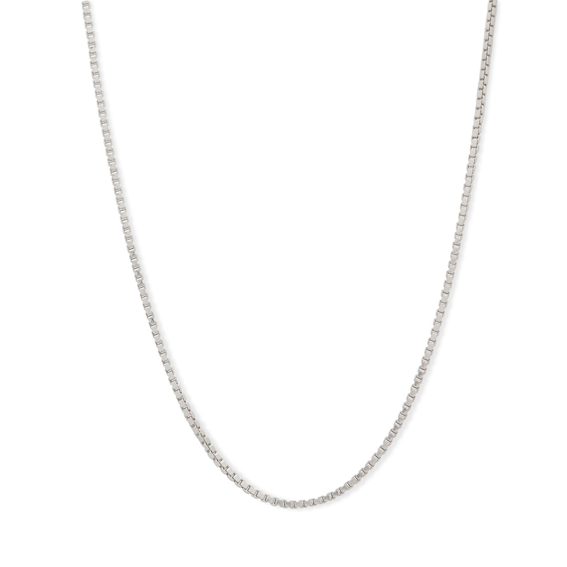 Main Image 1 of Made in Italy 024 Gauge Box Chain Necklace in Solid Sterling Silver - 20&quot;