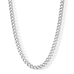 Made in Italy 150 Gauge Curb Chain Necklace in Solid Sterling Silver - 24&quot;