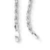 Thumbnail Image 3 of Sterling Silver Diamond-Cut Rope Chain Made in Italy - 22&quot;