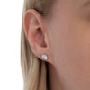 Thumbnail Image 4 of 6mm Cubic Zirconia Stud Earrings in Sterling Silver