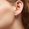 Thumbnail Image 2 of 12mm Shiny Snap Hoop Earrings in 10K White Gold