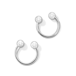 Solid Stainless Steel Horseshoe Pair - 16G 3/8&quot;