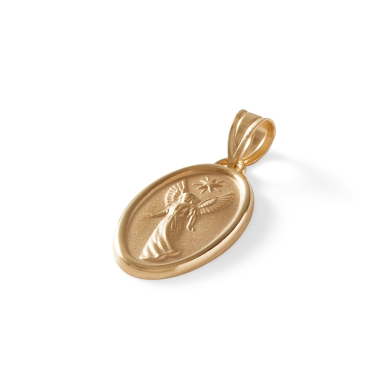 Main Image 2 of Reversible Angel Medallion Charm in 10K Gold