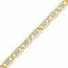 Thumbnail Image 1 of 060 Gauge Valentino Chain Bracelet in 10K Two-Tone Gold