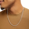 Thumbnail Image 2 of Made in Italy 070 Gauge Diamond-Cut Rope Chain Necklace in Sterling Silver - 24&quot;