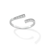 Thumbnail Image 1 of Sterling Silver CZ Bypass Midi/Toe Ring