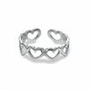 Thumbnail Image 0 of Open Heart Toe Ring in Sterling Silver