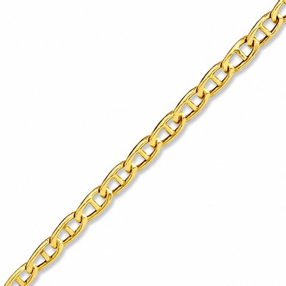 Child's Hollow Mariner Chain Bracelet in 14K Gold - 5.5"