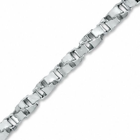 5mm Twisted Box Link Bracelet in Sterling Silver