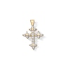 Thumbnail Image 1 of Cubic Zirconia Perfect Cross Charm in 10K Solid Gold