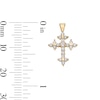 Thumbnail Image 4 of Cubic Zirconia Perfect Cross Charm in 10K Solid Gold