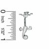 Thumbnail Image 1 of 014 Gauge Split Lizard Belly Button Ring with Crystals in Stainless Steel