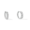 Thumbnail Image 1 of Cubic Zirconia Sterling Silver S Hoop Earrings