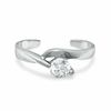 Thumbnail Image 0 of Toe Ring with Cubic Zirconia Solitaire in Sterling Silver