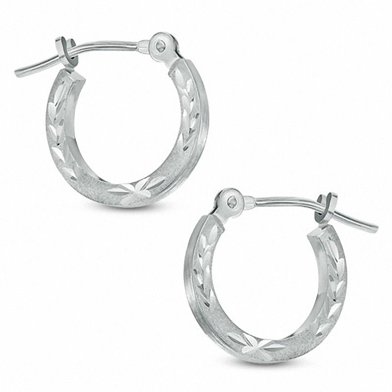 Roberto Coin - Diamond Square Hoop Earrings in 18K Yellow Gold – Robinson's  Jewelers