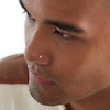 Thumbnail Image 2 of Semi-Solid Sterling Silver Crystal Nose Stud Set - 22G