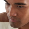 Thumbnail Image 4 of Semi-Solid Sterling Silver Crystal Nose Stud Set - 22G