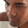 Thumbnail Image 6 of Semi-Solid Sterling Silver Crystal Nose Stud Set - 22G